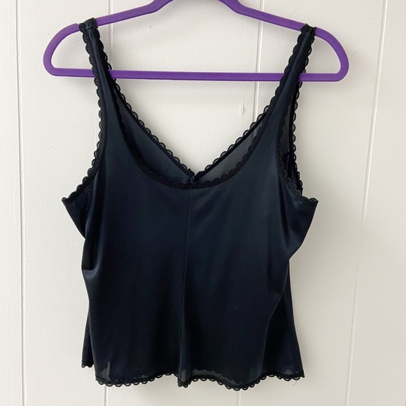 black lace camisole, black lace camisole tank, black lace tank, black camisole - Picture 5 of 7